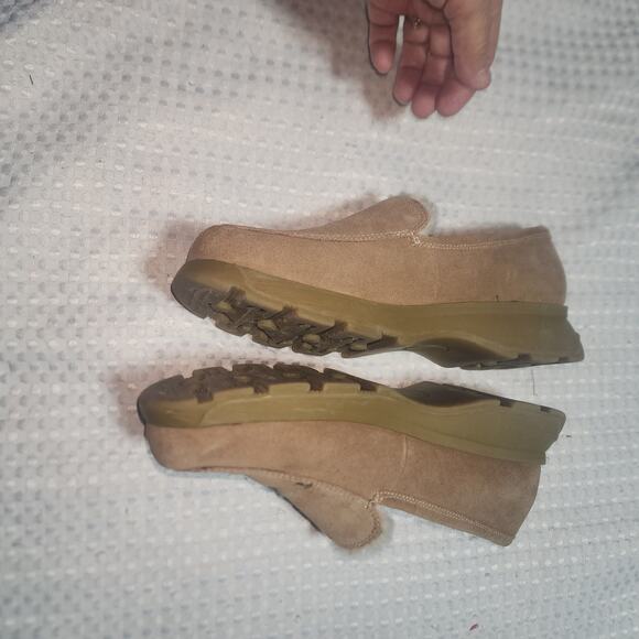 MUDD VINTAGE  EUC WOMENS SZ 9 KIN SUEDE PLATFORM LOAFER SHOES - Picture 5 of 9